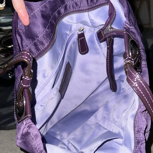 Coach Purple Women's Tote Bag - Picture 3 of 3
